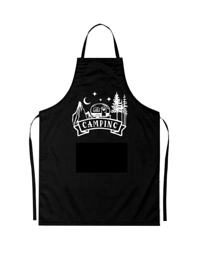 Sort personalizat camping cu grafica rulota si banner personalizat
