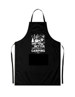 Sort personalizat life is better camping pentru gatit in natura