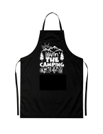 Sort personalizat lovin the camping life pentru bucatarie si gratar
