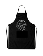 Sort personalizat eat sleep camp repeat cu text alb pe fundal negru pentru camping