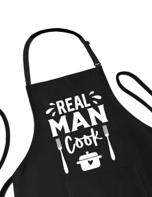 Sort personalizat real man cook de culoare neagră pentru bărbați pasionați de bucătărie