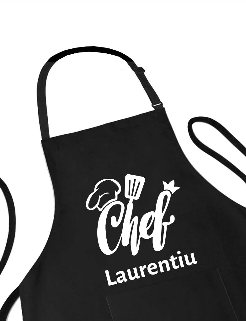 Sort personalizat chef camping rulota cod PRZ-0076-SORT 1 Sort personalizat chef camping rulota pentru gatit in aer liber langa o rulota
