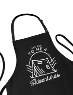 Sort personalizat say yes to new adventures pentru camping si gratar