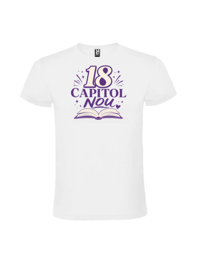 Tricou majorat capitol nou carte 18 ani personalizat pentru fete