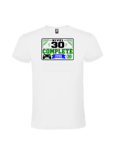 Tricou cadou 30 ani nivel complete personalizat pentru barbati