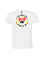 Tricou aniversar 60 ani fabuloasa personalizat de culoare alba pentru femei