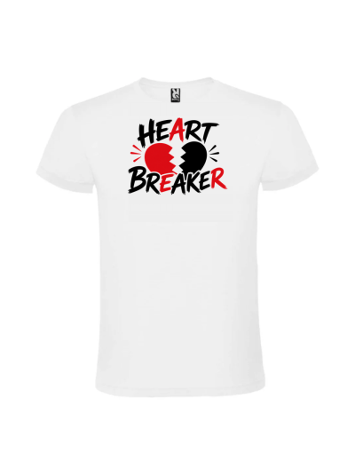 Tricou majorat heart breaker inima 18 ani cu design grafic inima si text pentru fete