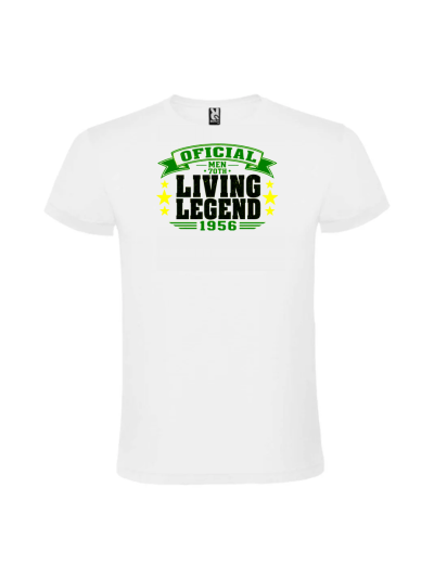 Tricou aniversar 70 ani living legend negru cu text auriu sau alb