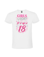 Tricou majorat girls night 18 ani personalizat pentru petrecere