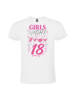 Tricou majorat girls night 18 ani personalizat pentru petrecere