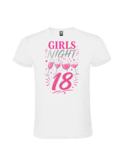 Tricou majorat girls night 18 ani personalizat pentru petrecere