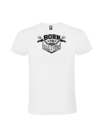 Tricou majorat born to ride moto 18 ani pentru baieti cu design motocicleta
