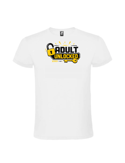 Tricou majorat adult unlocked 18 ani personalizat pentru baieti