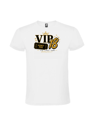 Tricou majorat vip 18 ani personalizat pentru fete