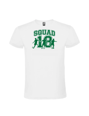 Tricou majorat squad 18 fotbal 18 ani pentru petrecere baieti