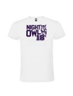 Tricou majorat night owl bufnita 18 ani personalizat pentru baieti