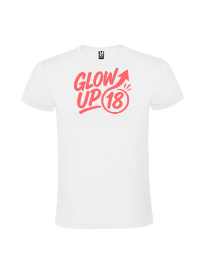 Tricou majorat glow up 18 ani pentru fete personalizat Panda Roz