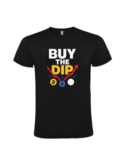 Tricou buy the bitcoin cadou traderi negru cu design crypto