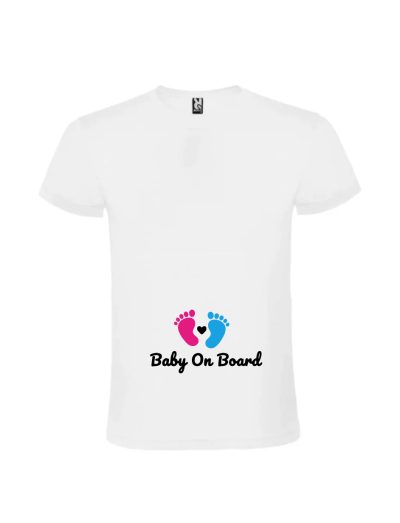 Tricou baby on board fata sau baiat pentru gravide