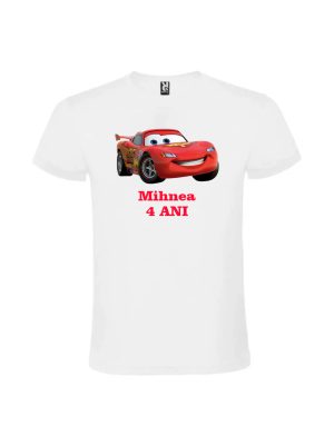 Tricou cu cars personalizat aniversare copii